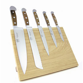 magnetic knifedesk wood Oak magnetic suitable for 5 knives product photo