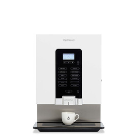 hot beverage automat OPTIVEND 32 NG white | 3 product containers product photo