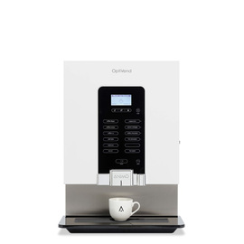 hot beverage automat OPTIVEND 33 NG white | 3 product containers product photo