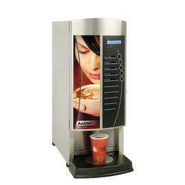 Hot drink automat for instant powder, model OPTIVEND 2, with 2 product containers product photo