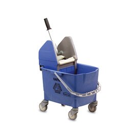 CLEARANCE | single bucket combination Combo Bravo blue 4 swivel castors plastic product photo