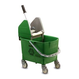 single bucket combination Combo Bravo green 4 swivel castors plastic product photo