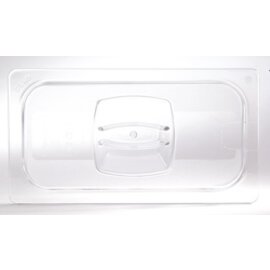 hard lid GN 1/9 polycarbonate transparent | Pressure equalization port product photo