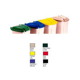 R002220 Deckel für Mobiler Roll-Abfallbehälter beige, Polypropylen product photo