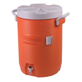 Insulated beverage container medium 18.9 L, color orange, dimensions 31.8 x 47.6 cm, polyethylene product photo