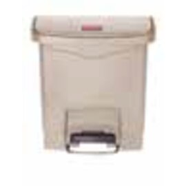 pedal bin plastic 15 ltr grey hinged lid product photo