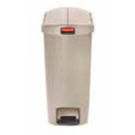 pedal bin plastic 50 ltr beige hinged lid with inner bin product photo