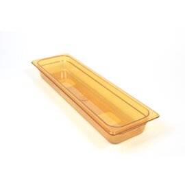 Gastronorm bowls GN 2/4  x 65 mm plastic amber coloured product photo