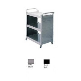 multi-purpose trolleys grey side walls  | 3 shelves product photo