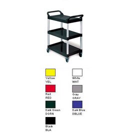 multi-purpose trolleys yellow  | 3 shelves  L 854 mm  B 473 mm  H 959 mm product photo