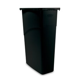 waste container 87 ltr plastic black  L 508 mm  B 279 mm  H 762 mm product photo