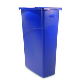 waste container 87 ltr plastic blue  L 508 mm  B 279 mm  H 762 mm product photo