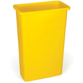 waste container 87 ltr plastic yellow  L 508 mm  B 279 mm  H 762 mm product photo