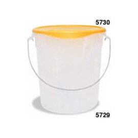 food container transparent white 20.8 l  Ø 333 mm  H 356 mm handle product photo