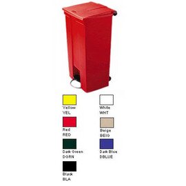 Step-On Tretabfalleimer 87 L, rot, 50,2 x 41 x 82,6 cm, Polyethylen product photo