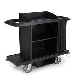 hotel cart black | 1524 mm  x 559 mm  H 1270 mm product photo