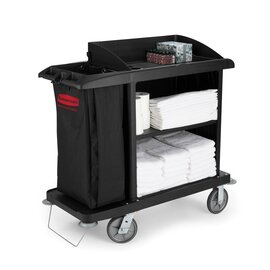 hotel cart black | 1245 mm  x 559 mm  H 1270 mm product photo