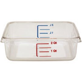 container polycarbonate clear transparent 1.9 ltr graduated scale  L 222 mm  B 211 mm  H 68 mm product photo