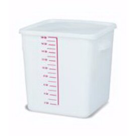 Rectangular space-saving container 17 L, white, dimensions 28.7 x 26.7 x 30.3 cm, polyethylene product photo