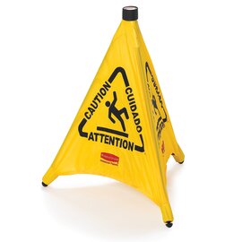 pop up safety cone stand • Attention danger of slipping 533 mm x 533 mm H 508 mm | screws|wall plugs product photo