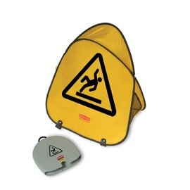 collapsible safety cone stand • Attention, danger of slipping! | international 467 mm x 330 mm H 508 mm | tape|belt|screws product photo