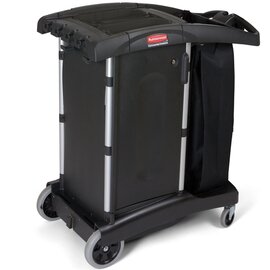service trolley|hotel cart black | 972 mm  x 559 mm  H 1118 mm product photo