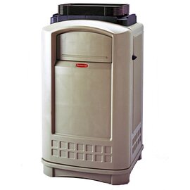 waste container LANDMARK 189.3 ltr plastic beige 2 flaps  L 629 mm  B 641 mm  H 1092 mm product photo