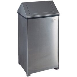 Waste container &quot;WasteMaster&quot;, 151 L, with 110 L plastic insert, stainless steel product photo