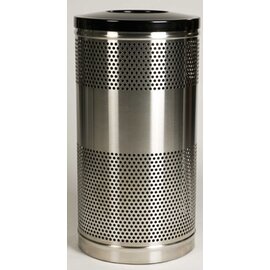 waste container HOWARD CLASSICS 95 l stainless steel aperture Ø 457 mm  H 902 mm product photo