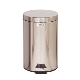pedal bin small 13.2 l stainless steel self-closing with pedal Ø 292 mm  H 435 mm product photo