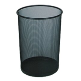 wastepaper basket CONCEPT COLLECTION 19 ltr steel metal silver coloured Ø 291 mm  H 356 mm product photo
