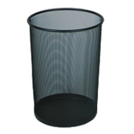 waste basket CONCEPT COLLECTION 19 ltr steel metal black Ø 291 mm  H 356 mm product photo