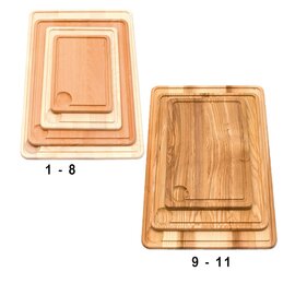 carving board Size 5 beech with juice rim | 300 mm  x 200 mm  H 20 mm product photo