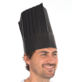 chef's hat LE GRAND CHEF viscose fleece black adjustable H 250 mm product photo