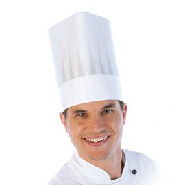 chef's hat EUROPA - The Original adjustable paper white  H 210 mm product photo