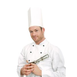 chef's hat VARIABEL OPEN disposable paper white adjustable  H 220 mm product photo