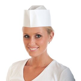 low forage hat EXPRESS universal paper special crepe paper white | disposable product photo