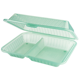 reusable meal tray PP green | 255 mm x 210 mm H 75 mm product photo