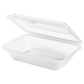 reusable meal tray PP white | 235 mm x 170 mm H 70 mm product photo