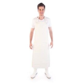 bib apron STRONG RUBBER polyester PVC white  L 900 mm  H 1300 mm product photo