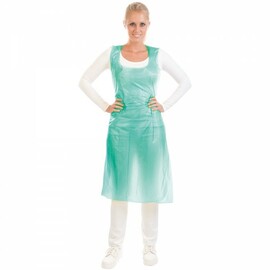 disposable aprons on a roll HYGOSTAR green LDPE (low density polyethylene) 35 my L 700 mm H 1250 mm product photo
