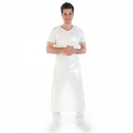 disposable aprons HYGOSTAR blue LDPE (low density polyethylene) 60 my L 1000 mm H 1300 mm product photo