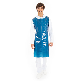 disposable aprons DETECT | LDPE detectable 60 my  L 750 mm  H 1250 mm product photo