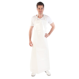 bib apron PU 350 µm white L 1000 mm H 1200 mm product photo