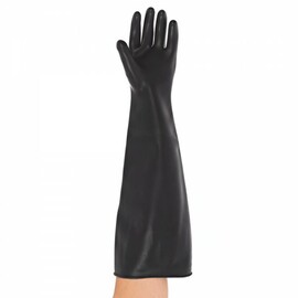 chemical protective gloves XL latex black | 600 mm product photo