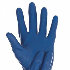 chemical protective gloves S latex blue | 300 mm product photo  S