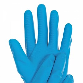 chemical protective gloves S latex blue | 300 mm product photo  S