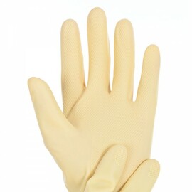 chemical protective gloves S latex natural-coloured | 300 mm product photo  S