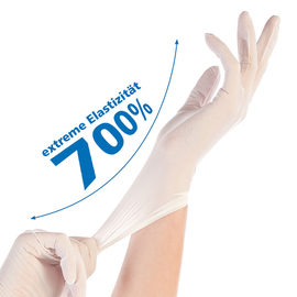 nitrile gloves XS white SAFE SUPER STRETCH • powder-free product photo