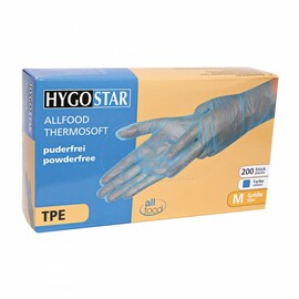 TPE gloves ALLFOOD THERMOSOFT S TPE (thermoplastic elastomers) blue | 240 mm product photo  S